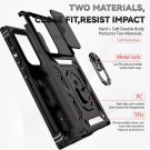 Tech-Flex TPU + PC Deksel med Ring Grep Samsung Galaxy S23 Ultra 5G svart thumbnail