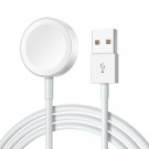 Magnetisk trådløs USB-A Apple Watch Ladekabel hvit thumbnail