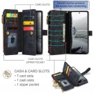 CaseMe multifunksjonell Lommebok deksel Samsung Galaxy Z Fold 8 Ultra 5G svart thumbnail