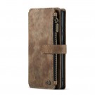 CaseMe multifunksjonell Lommebok deksel Samsung Galaxy S21 FE 5G brun thumbnail