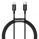 Baseus Superior Fast Charge USB-C til Lightning Kabel, 20W 1m - Svart thumbnail