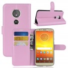 Lommebok deksel for Motorola Moto E5/Moto G6 Play Rosa thumbnail