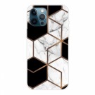 Fashion TPU Deksel for iPhone 13 Pro Max - Marmor mønster thumbnail