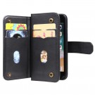 Lommebok-deksel plass til 10 stk kort for iPhone 6/6S/7/8/SE (2020/2022) svart thumbnail