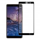 Lux Herdet Glass skjermbeskytter heldekkende Nokia 7 Plus svart kant thumbnail