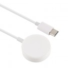 Magnetisk trådløs USB-C Apple Watch Ladekabel hvit thumbnail