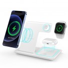 Trådløs Dockingstasjon 3-i-1 iPhone, AirPods, Watch - hvit thumbnail