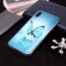 Fashion TPU Deksel iPhone X/XS - Blue Butterfly thumbnail