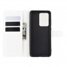 Lommebok deksel for Samsung Galaxy S20 Ultra hvit thumbnail