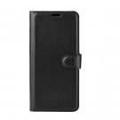 Lommebok deksel for Motorola Moto E6i / E6s (2020) svart thumbnail