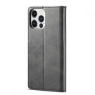 LC.IMEEKE Lommebok deksel for iPhone 15 Pro grå thumbnail