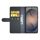 Lommebok deksel ekte Lær for Samsung Galaxy S27+ Plus 5G svart thumbnail