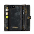 CaseMe 2-i-1 Lommebok deksel iPhone 6s/7/8/SE (2020/2022) svart thumbnail
