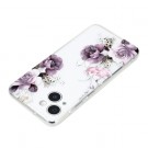 Fashion TPU Deksel for iPhone 15 - blomster thumbnail