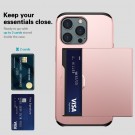 Hybrid TPU + PC Deksel plass til kort iPhone 15 Roségull thumbnail