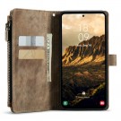 CaseMe multifunksjonell Lommebok deksel Samsung Galaxy S25 5G brun thumbnail
