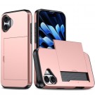 Kalebol Hybrid TPU + PC Deksel plass til kort iPhone 17 Roségull thumbnail