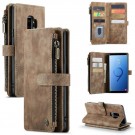 CaseMe multifunksjonell Lommebok deksel Samsung Galaxy S9 plus brun thumbnail