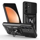 Tech-Flex TPU + PC Deksel med Ring Grep Samsung Galaxy S25 FE 5G svart thumbnail