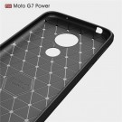 Tech-Flex TPU Deksel Carbon Motorola Moto G7 Power svart thumbnail