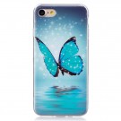 Fashion TPU Deksel iPhone 7/8/SE (2020/2022) - blue Butterfly thumbnail