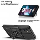 Tech-Flex TPU + PC Deksel med magnetisk Ring Grep Motorola Edge 30 pro 5G svart thumbnail