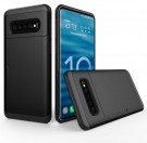 Hybrid TPU + PC Deksel plass til kort Samsung Galaxy S10 plus svart thumbnail