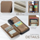 CaseMe Deksel med kortlomme Samsung Galaxy S25+ Plus 5G brun thumbnail