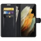 Lommebok deksel for Samsung Galaxy S22 Ultra 5G svart thumbnail