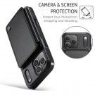 CaseMe Deksel med kortlomme iPhone 17 Pro svart thumbnail