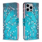 Lommebok deksel for iPhone 14 Pro Max - Rosa blomster thumbnail