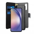 Puro 2-i-1 Magnetisk Lommebok-deksel Samsung Galaxy A55 5G Svart thumbnail