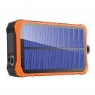 4smarts Powerbank Lading sveiv og Solceller 12000mAh - Svart / Oransje  thumbnail