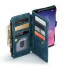 CaseMe multifunksjonell Lommebok deksel Samsung Galaxy S10 blå thumbnail