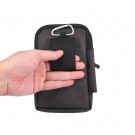 Denim sport bag med 3 lommer for mobil svart thumbnail