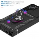 Tech-Flex TPU + PC Deksel med Ring Grep Samsung Galaxy S22 Ultra 5G svart thumbnail