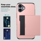 Kalebol Hybrid TPU + PC Deksel plass til kort iPhone 17 Roségull thumbnail