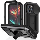 R-JUST Hybrid-deksel med kamerabeskyttelse iPhone 15 Pro Max - Svart thumbnail