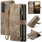 CaseMe multifunksjonell Lommebok deksel Samsung Galaxy S25 5G brun thumbnail