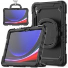 TPU + PC Rugged Deksel til Samsung Galaxy Tab S9 / Tab S9 FE - svart thumbnail