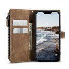 CaseMe multifunksjonell Lommebok deksel iPhone 14 Plus brun thumbnail