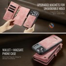 CaseMe 2-i-1 Lommebok deksel iPhone 18 Pro rosa thumbnail