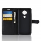 Lommebok deksel for Motorola Moto E5 Plus svart thumbnail