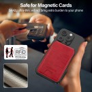 LC.IMEEKE lommebok for kredittkort MagSafe - Rød thumbnail
