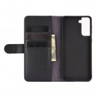 Lommebok deksel ekte Lær for Samsung Galaxy S21 5G svart thumbnail