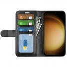 Lommebok deksel Premium for Samsung Galaxy S24+ Plus 5G svart thumbnail