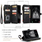 CaseMe multifunksjonell Lommebok deksel Samsung Galaxy S23 Ultra 5G svart thumbnail