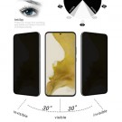 Privacy Herdet glass skjermbeskytter 3D heldekkende Galaxy S22 5G svart kant thumbnail