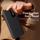 Smart Clear View Flip deksel Samsung Galaxy S25 Edge 5G - Svart thumbnail