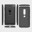 Tech-Flex TPU Deksel Carbon Xperia XZ2 Premium svart thumbnail